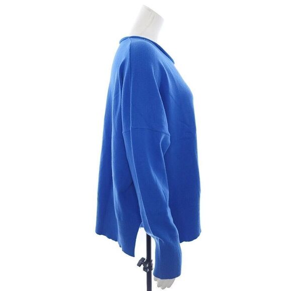 French Connection Solid Blue Pullover Sweater Womens Large - Picture 4 of 10